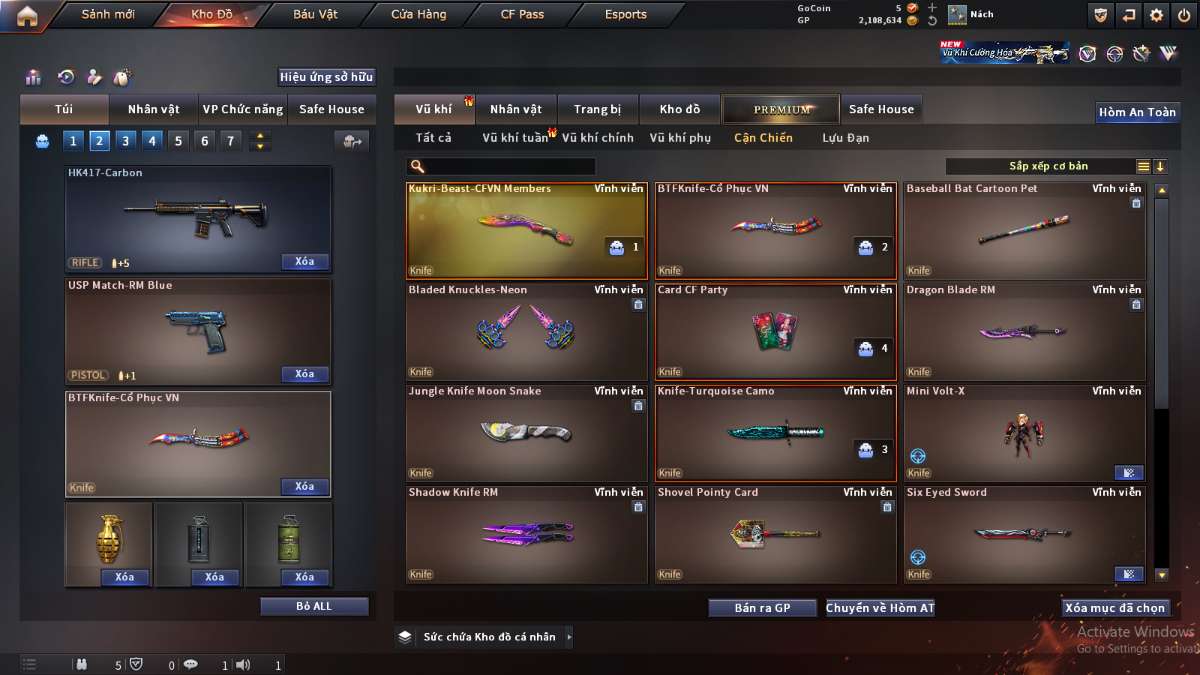 shop acc cf uy tin gia re